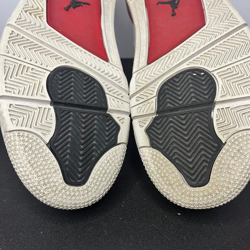 Air Jordan 4 Retro Alternate 89 White Gym Red Black 308497-106 Mens 12